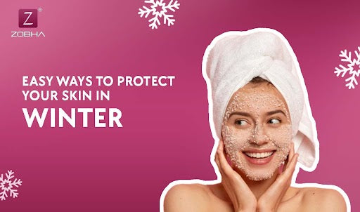 This image is bout the "Easy ways to protect your skin in winter" #blog 