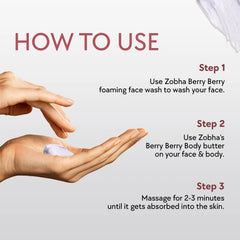 Berry Berry Body Butter Combo Berry Berry Foaming Facewash
