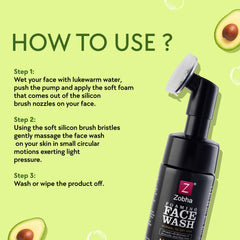 Avocado Foaming Face Wash | Hydrating & Nourishing Cleanser for Dry & Normal Skin 150ml