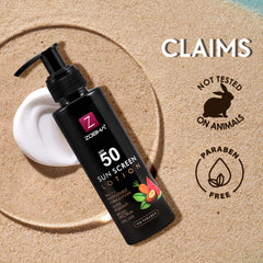 Sunscreen SPF 50 PA+++: Broad-Spectrum Protection & Moisturizer