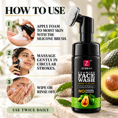 Avocado Foaming Face Wash | Hydrating & Nourishing Cleanser for Dry & Normal Skin 150ml