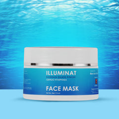Illuminat Gel-Based Glow Face Mask with Blue Lotus Extract: Hydration and Radiance 50ml