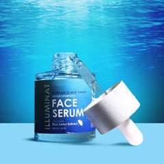Illuminat Korean Glass Finish Face Serum with Blue Lotus Extract | Brightening & Hydrating 30ml