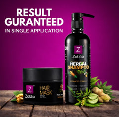 Zobha Herbal Shampoo & Hair Mask Spa Combo